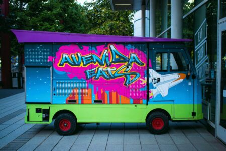 How Food Trucks Became the New Art Galleries for Street Culture Colorful food truck with artistic exterior design and vibrant murals