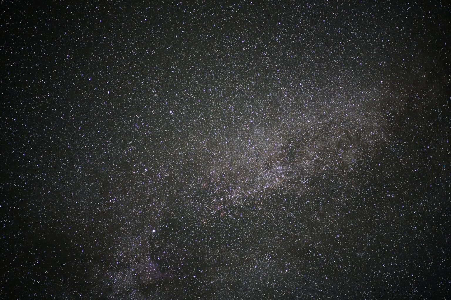 Starry night sky with constellation patterns visible