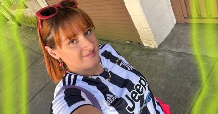 Soccer Jerseys Break Free From Game Day Dress Code Woman styling soccer jersey for casual everyday wear