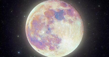 Super New Moon In Taurus Brings Life-Enhancing Decisions Bright full moon illuminating dark sky with scattered clouds