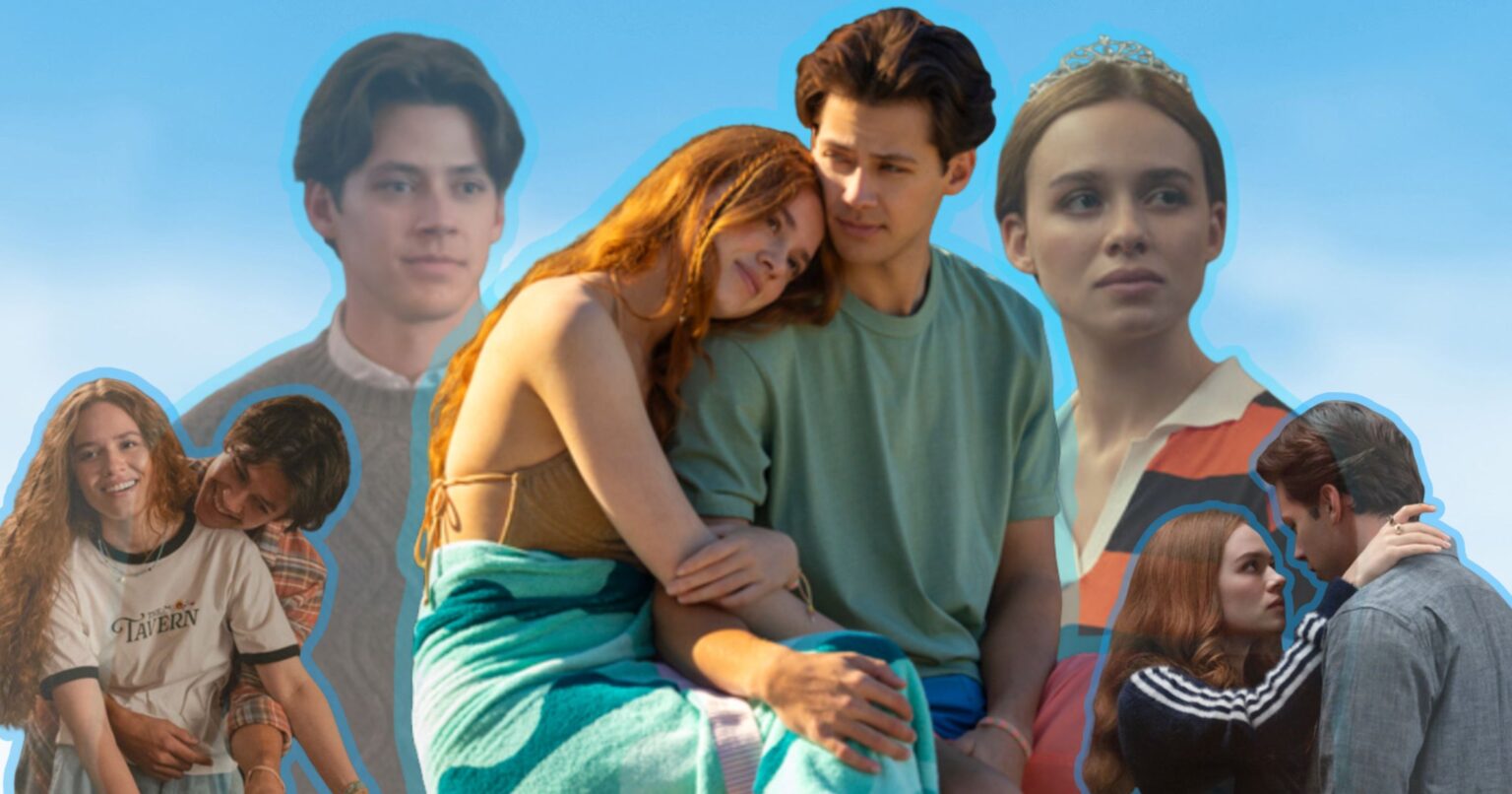 Two young people sitting together with a wistful, distant expression suggesting unspoken emotion