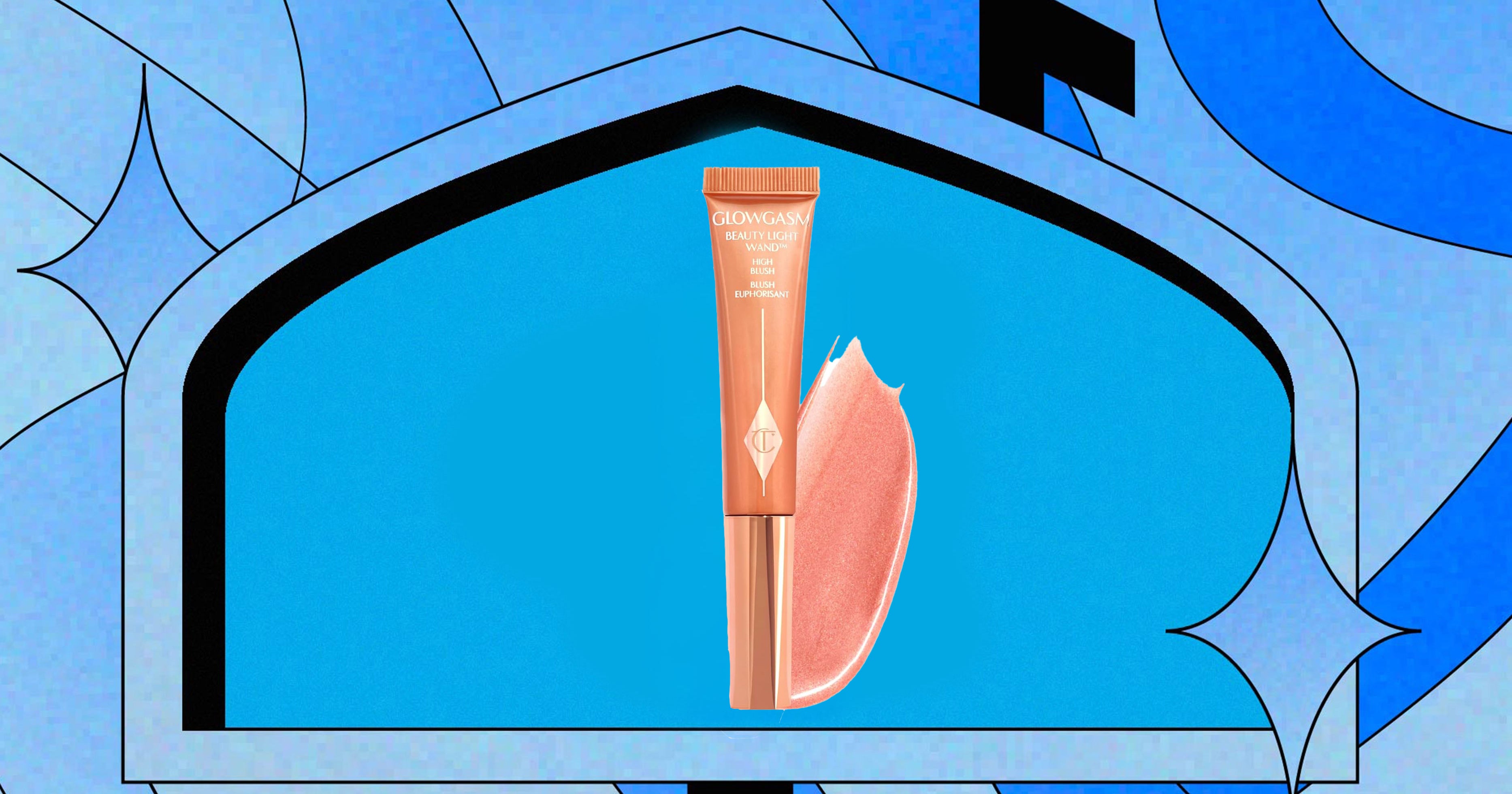 Luxury makeup products arranged on a vanity surface