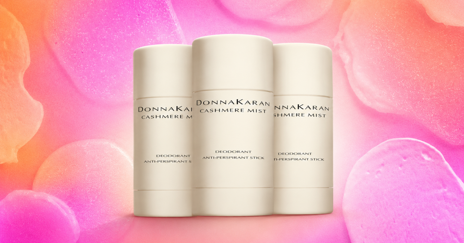 The $72 Deodorant That Replaced My Perfume Entirely Close-up of premium deodorant and skincare products on a marble bathroom shelf